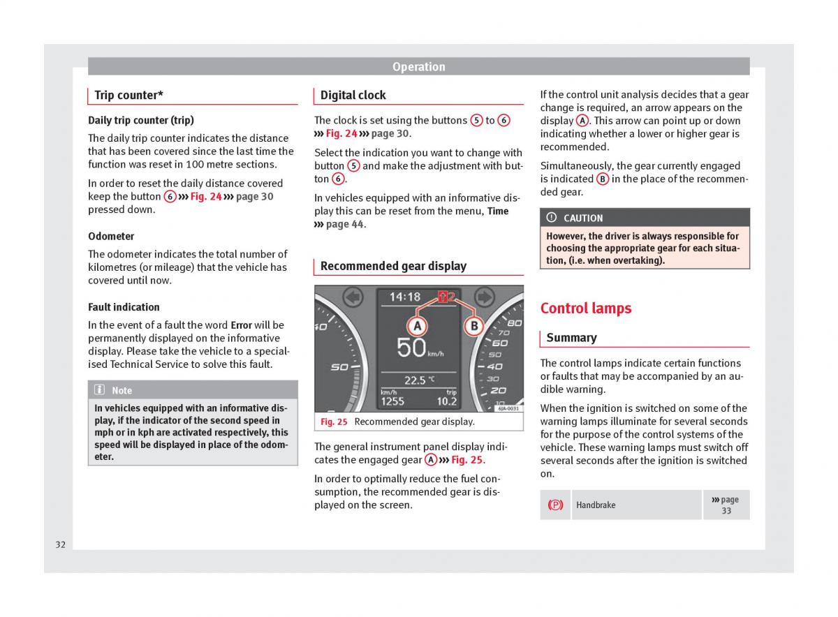 Seat Toledo IV 4 owners manual / page 34