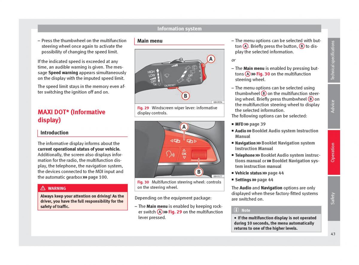 Seat Toledo IV 4 owners manual / page 45