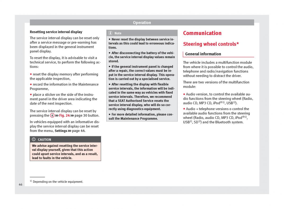 Seat Toledo IV 4 owners manual / page 48