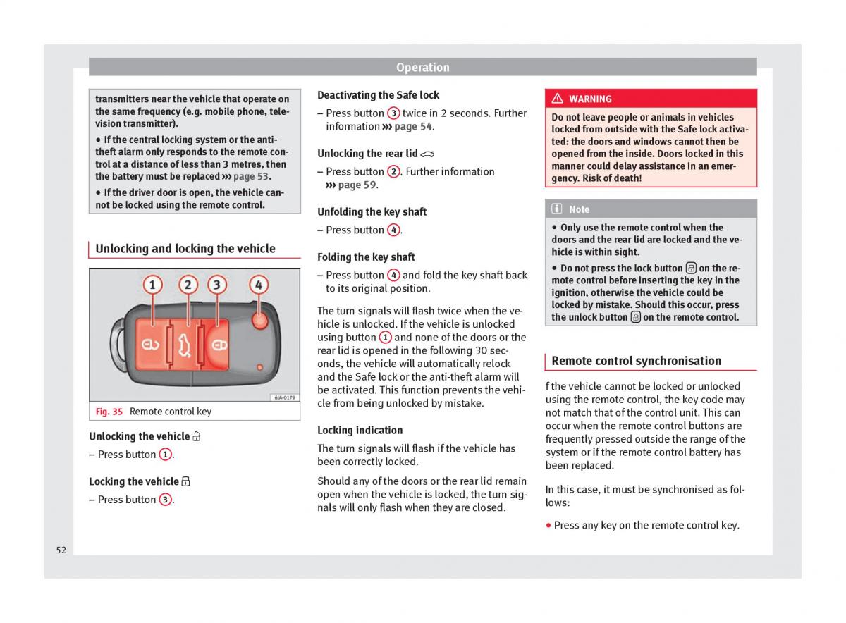 Seat Toledo IV 4 owners manual / page 54