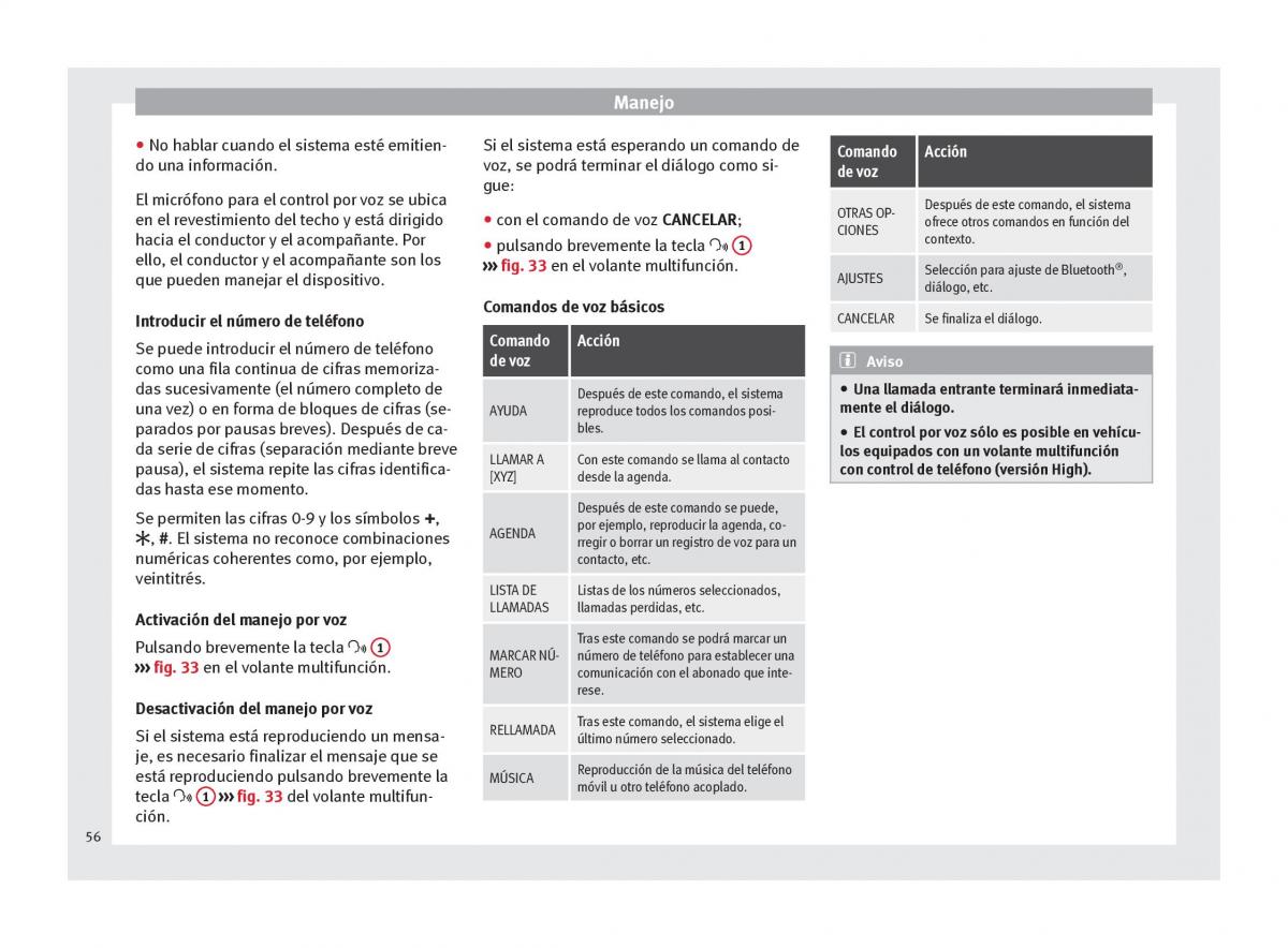 Seat Toledo IV 4 manual del propietario / page 58