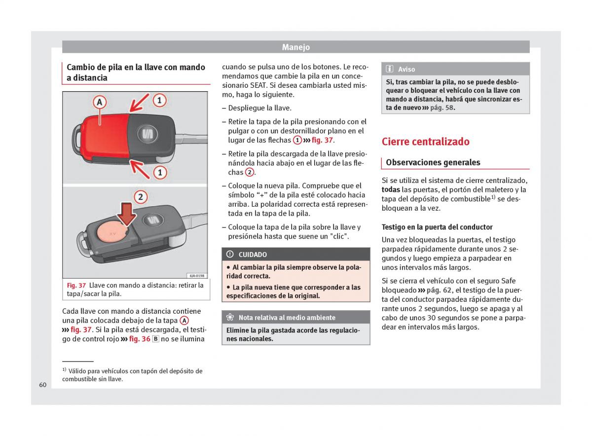 Seat Toledo IV 4 manual del propietario / page 62