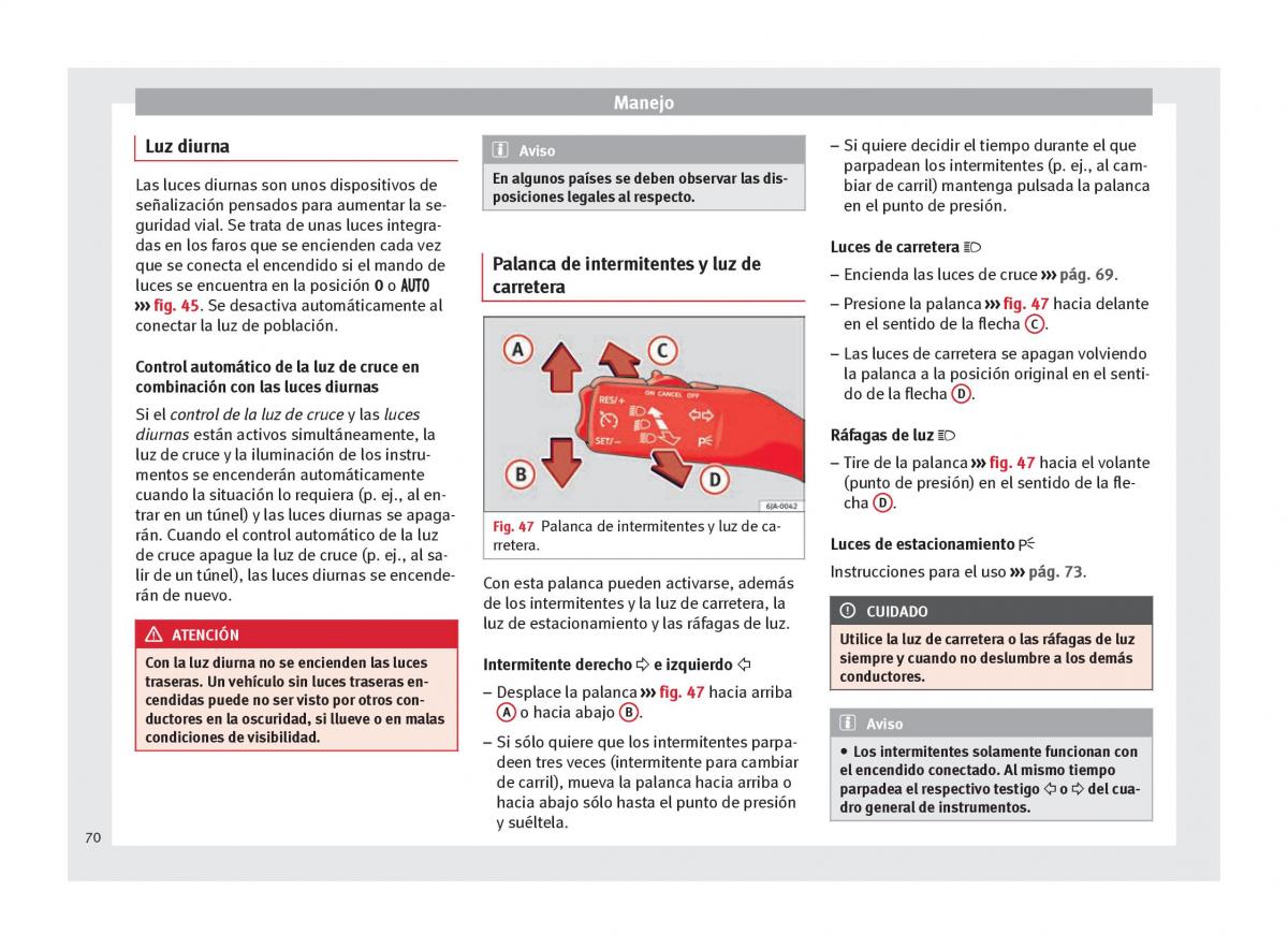 Seat Toledo IV 4 manual del propietario / page 72