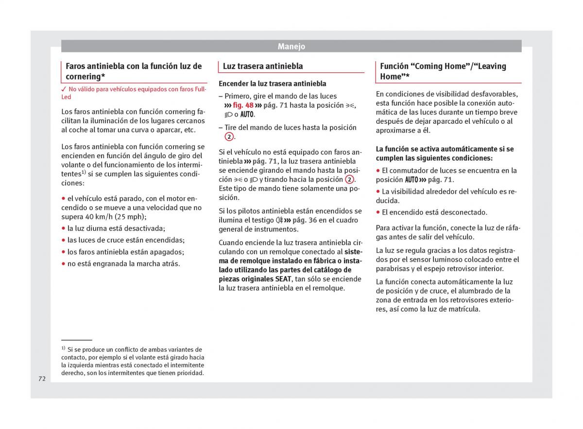 Seat Toledo IV 4 manual del propietario / page 74