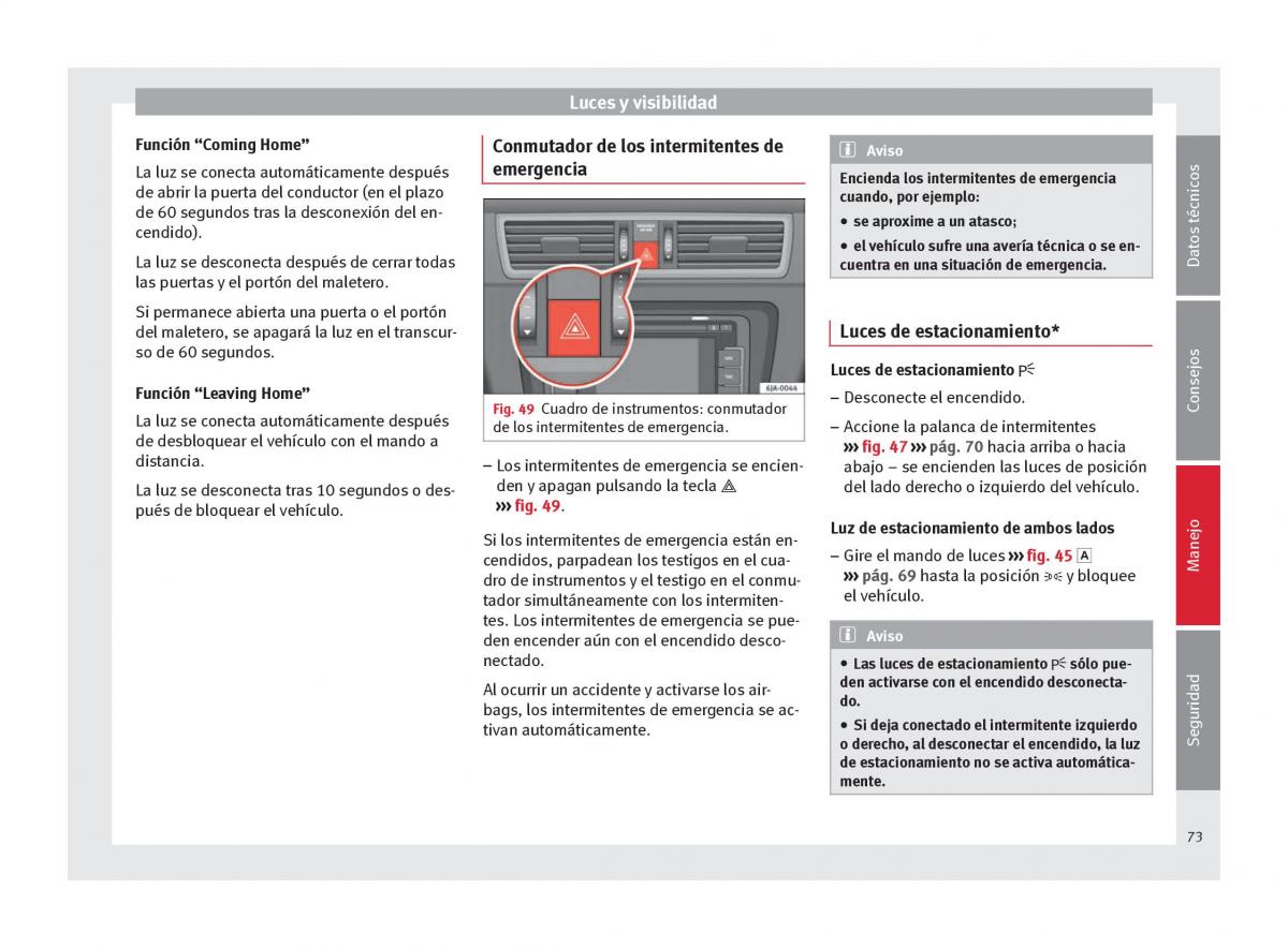 Seat Toledo IV 4 manual del propietario / page 75