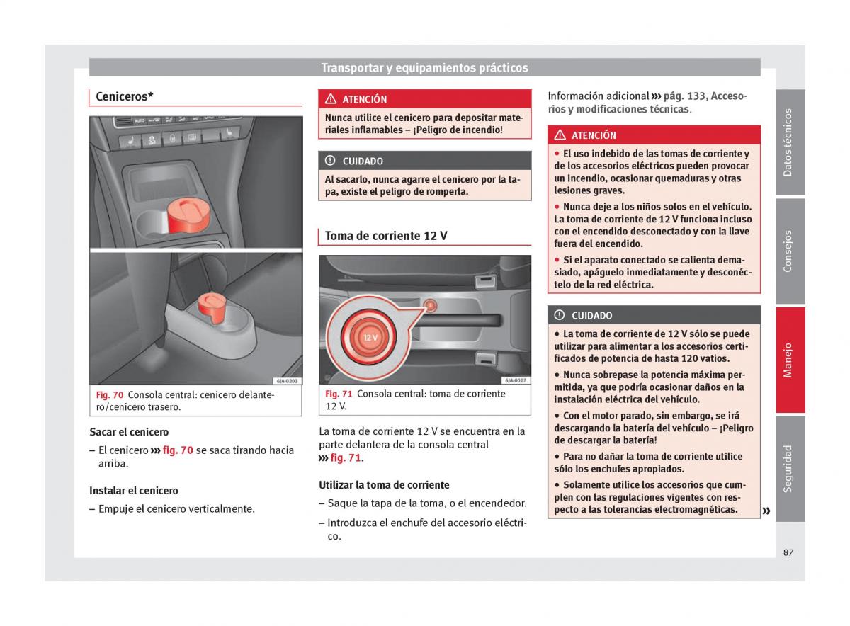 Seat Toledo IV 4 manual del propietario / page 89