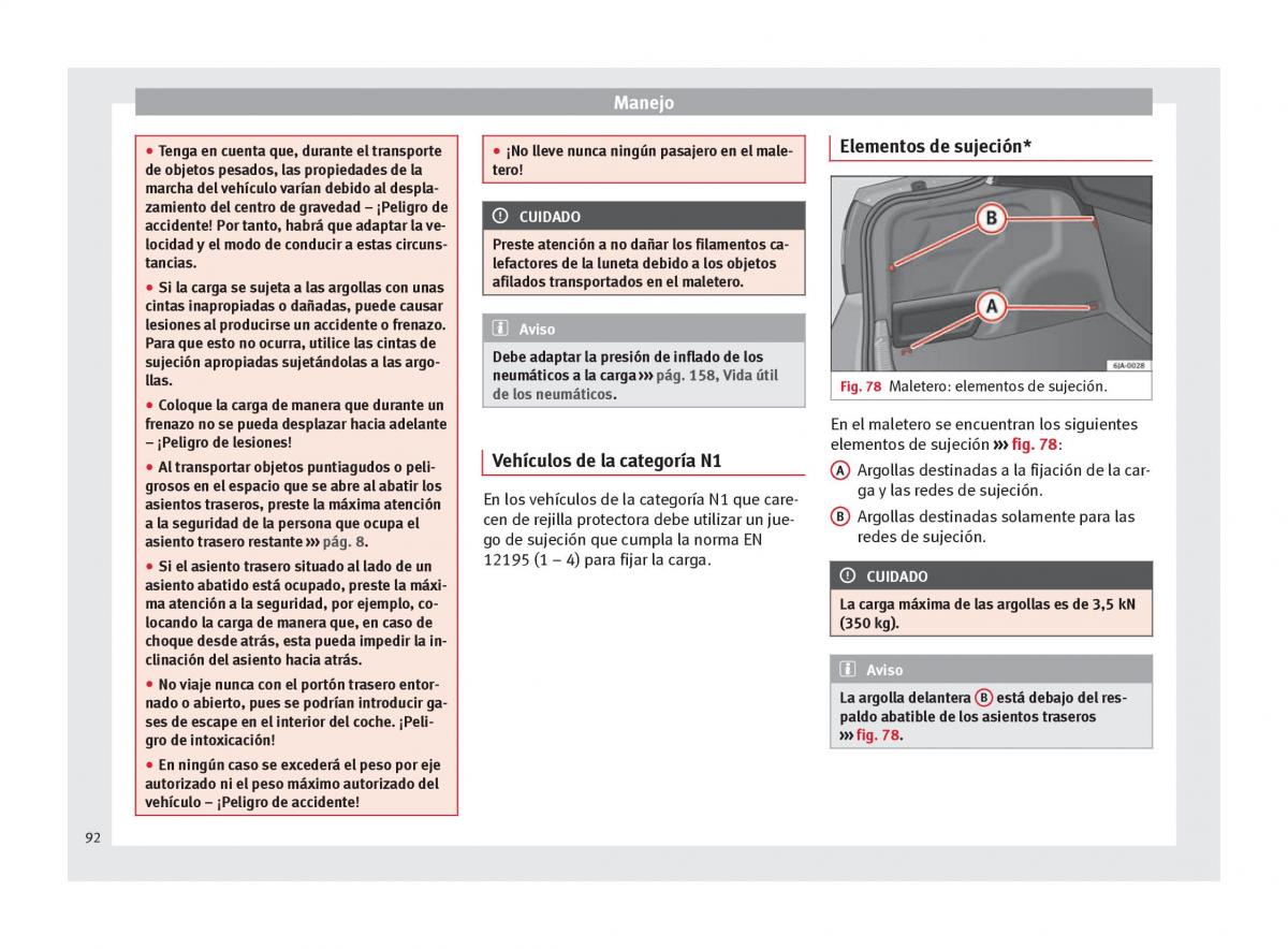 Seat Toledo IV 4 manual del propietario / page 94