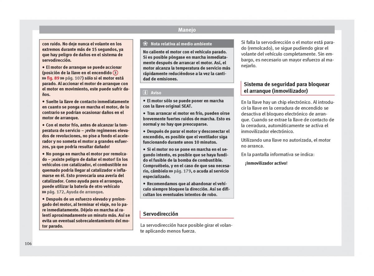 Seat Toledo IV 4 manual del propietario / page 108