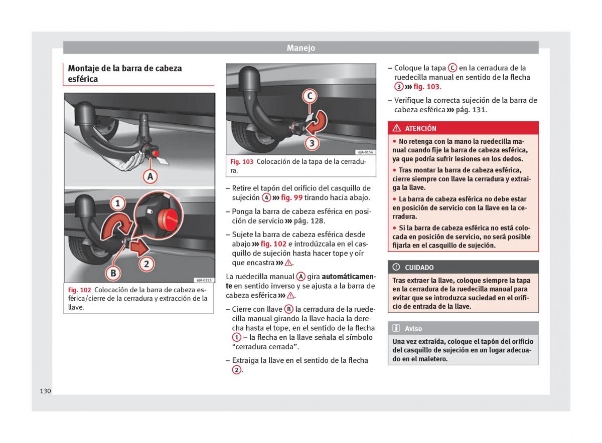 Seat Toledo IV 4 manual del propietario / page 132