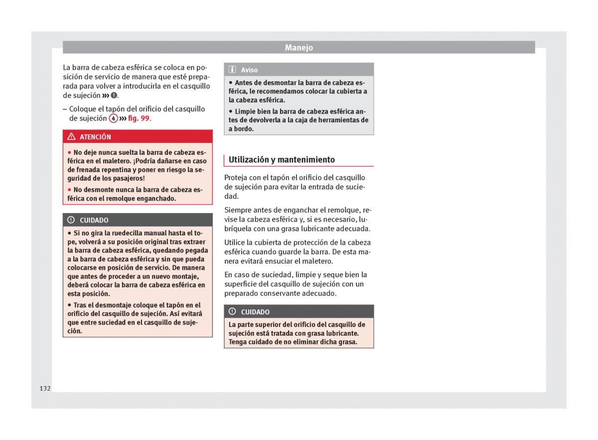 Seat Toledo IV 4 manual del propietario / page 134