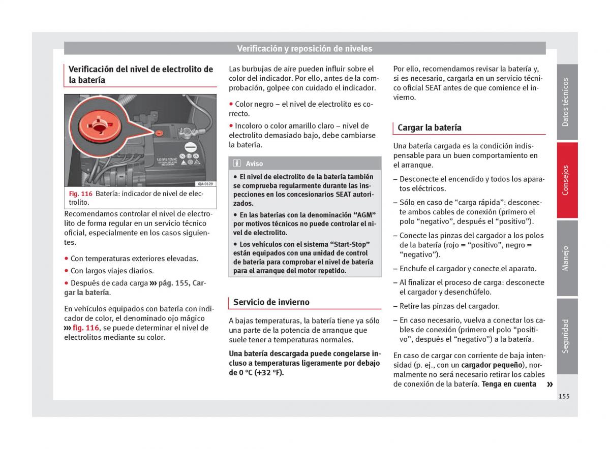 Seat Toledo IV 4 manual del propietario / page 157