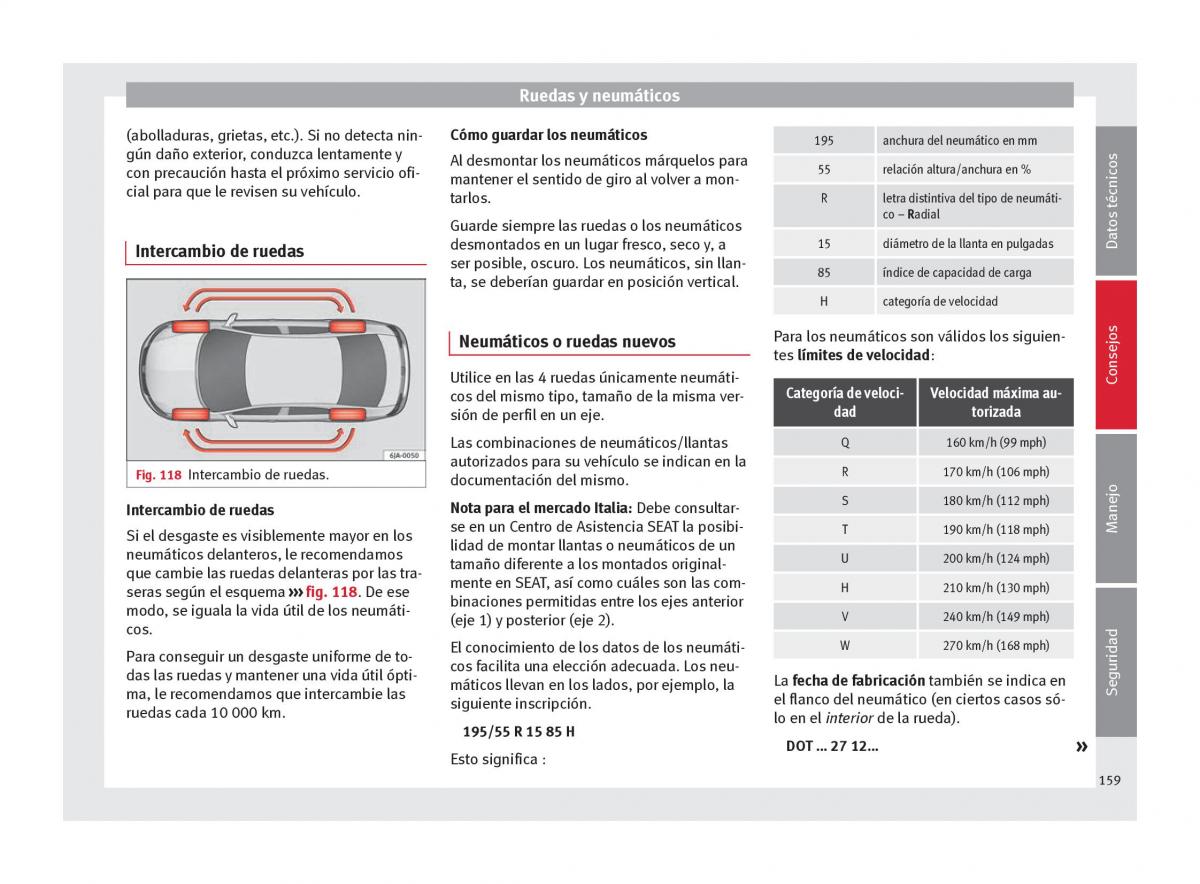 Seat Toledo IV 4 manual del propietario / page 161