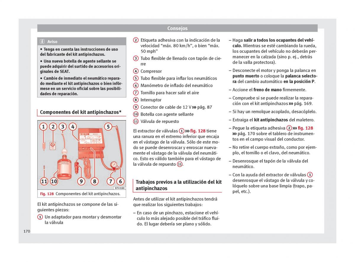 Seat Toledo IV 4 manual del propietario / page 172