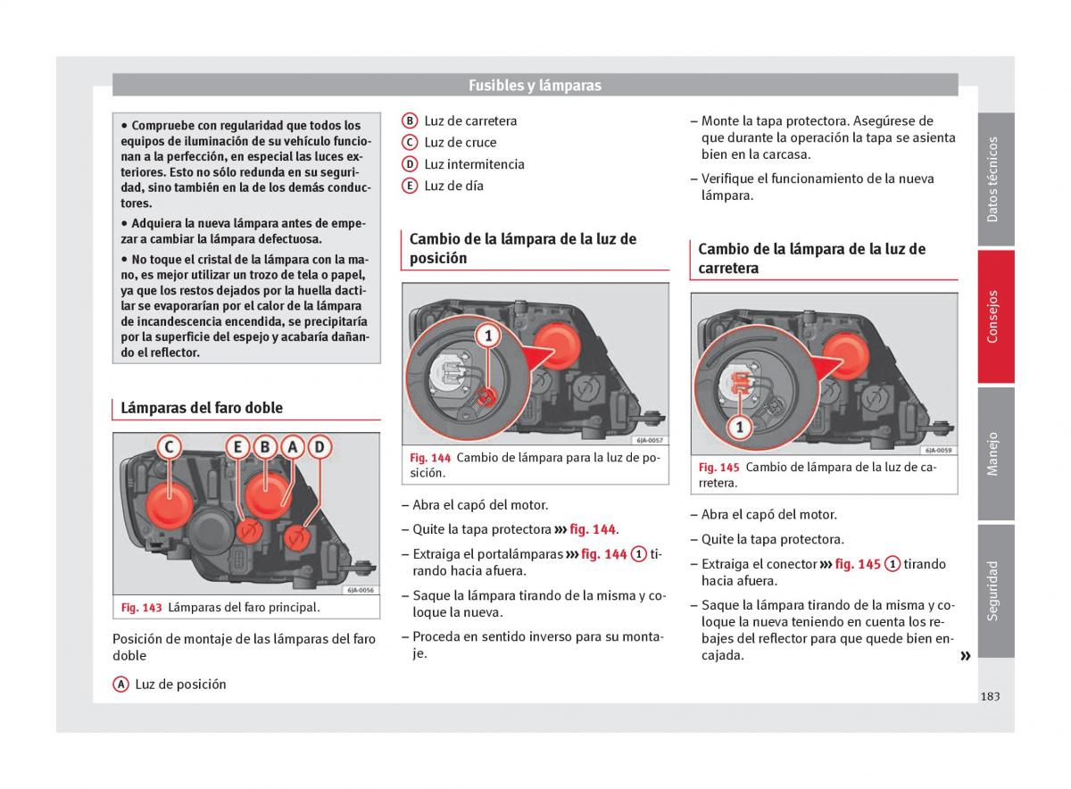 Seat Toledo IV 4 manual del propietario / page 185