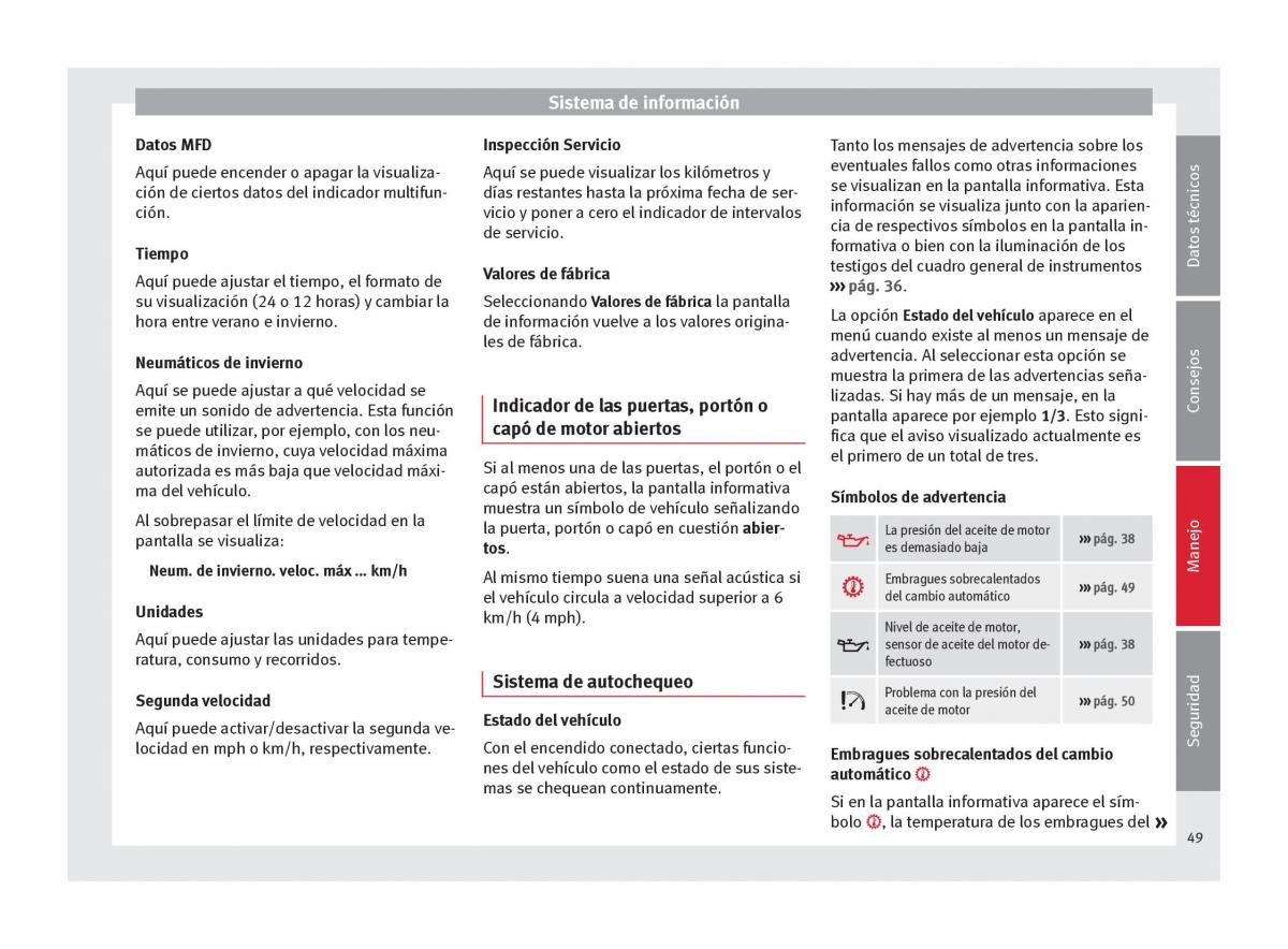 Seat Toledo IV 4 manual del propietario / page 51