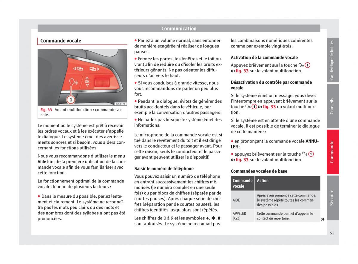 Seat Toledo IV 4 manuel du proprietaire / page 57