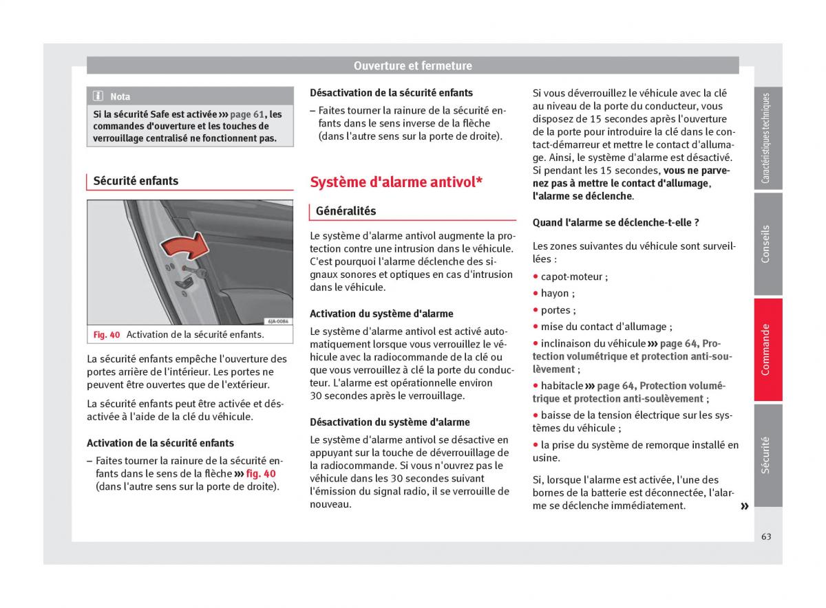 Seat Toledo IV 4 manuel du proprietaire / page 65