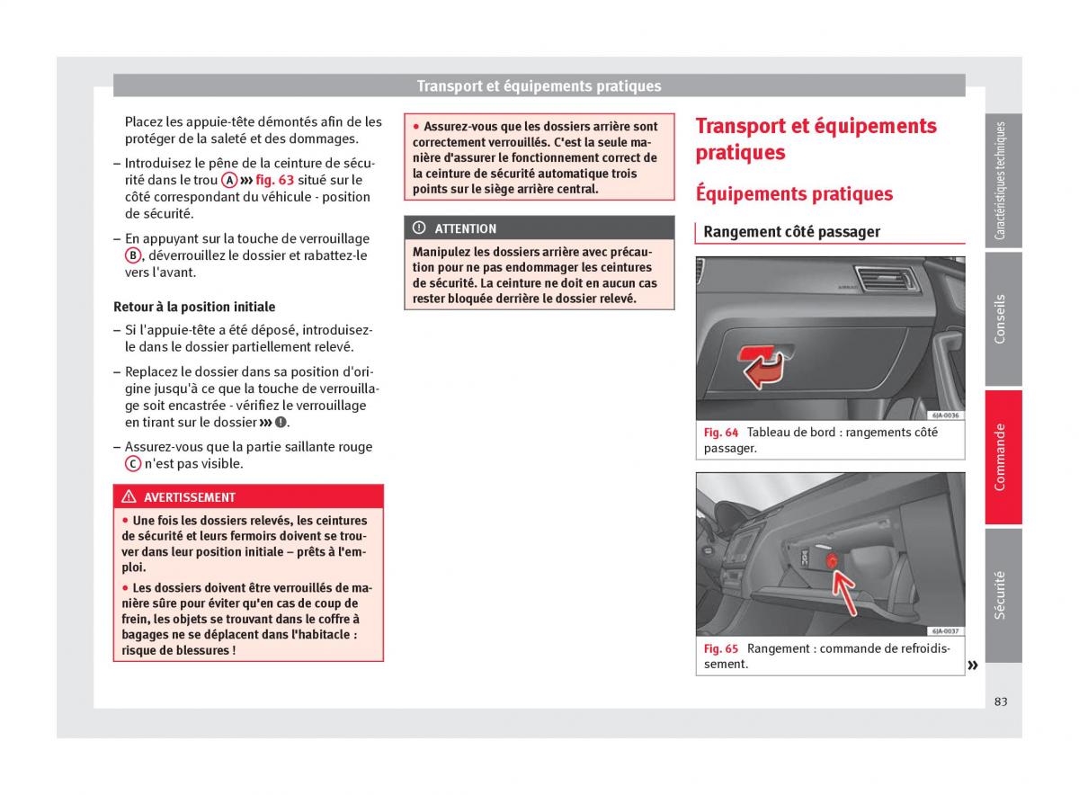 Seat Toledo IV 4 manuel du proprietaire / page 85