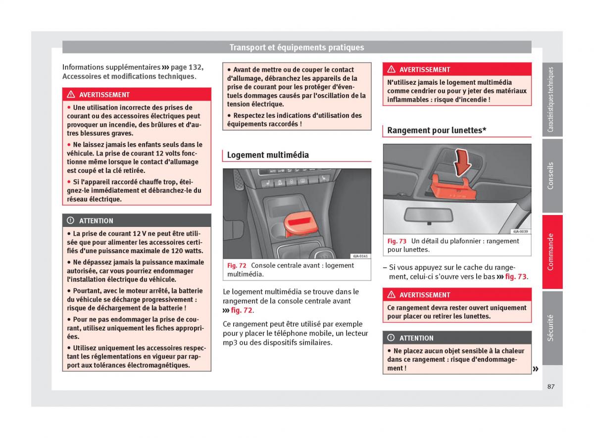 Seat Toledo IV 4 manuel du proprietaire / page 89