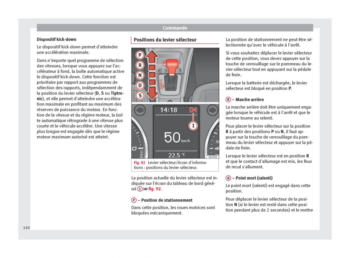 Seat Toledo IV 4 manuel du proprietaire / page 112