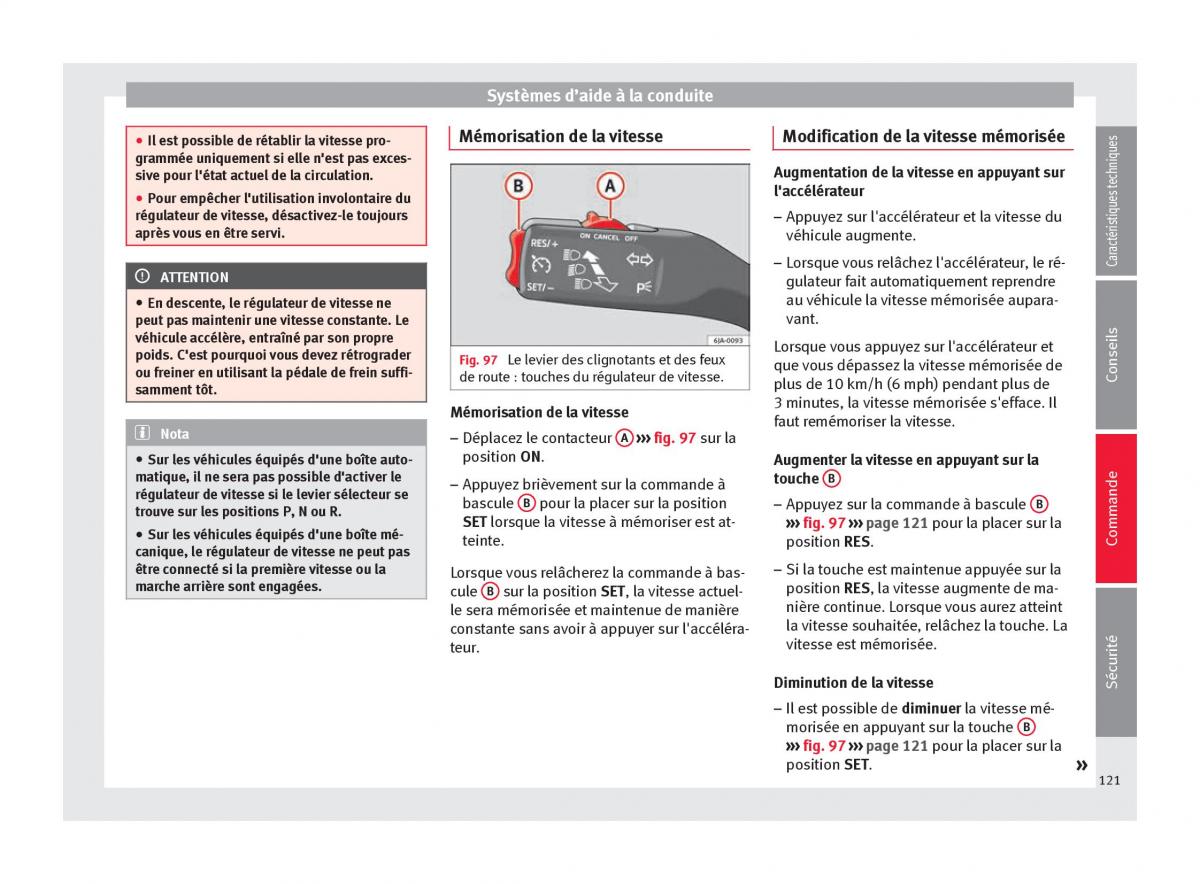 Seat Toledo IV 4 manuel du proprietaire / page 123