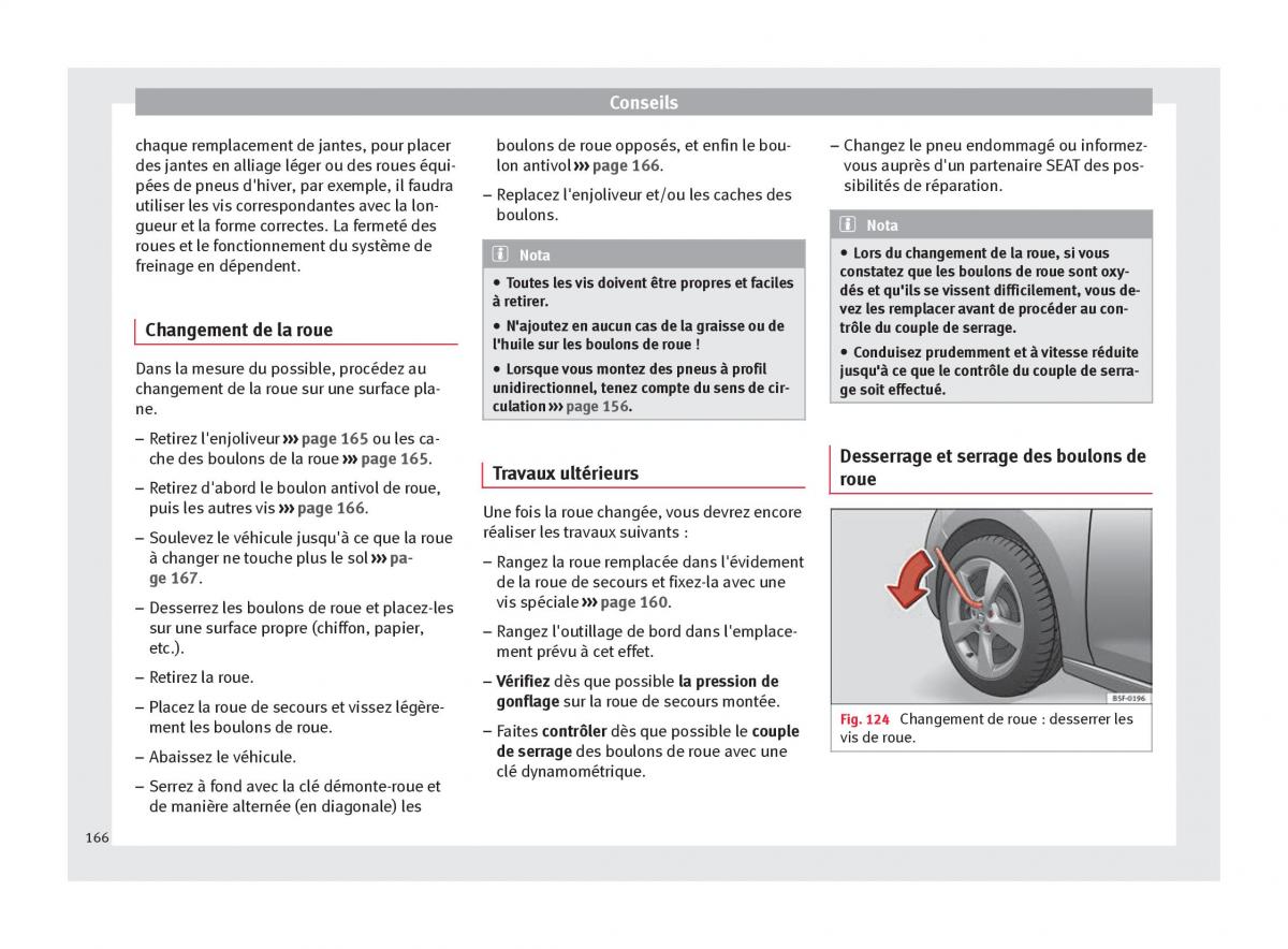 Seat Toledo IV 4 manuel du proprietaire / page 168