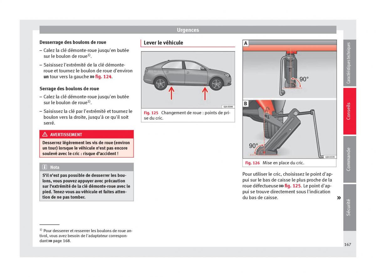 Seat Toledo IV 4 manuel du proprietaire / page 169