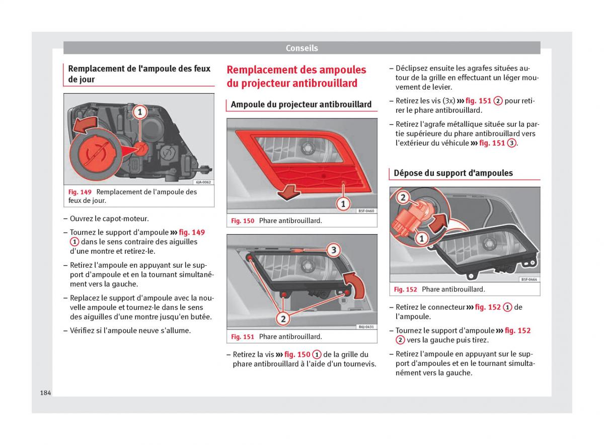 Seat Toledo IV 4 manuel du proprietaire / page 186