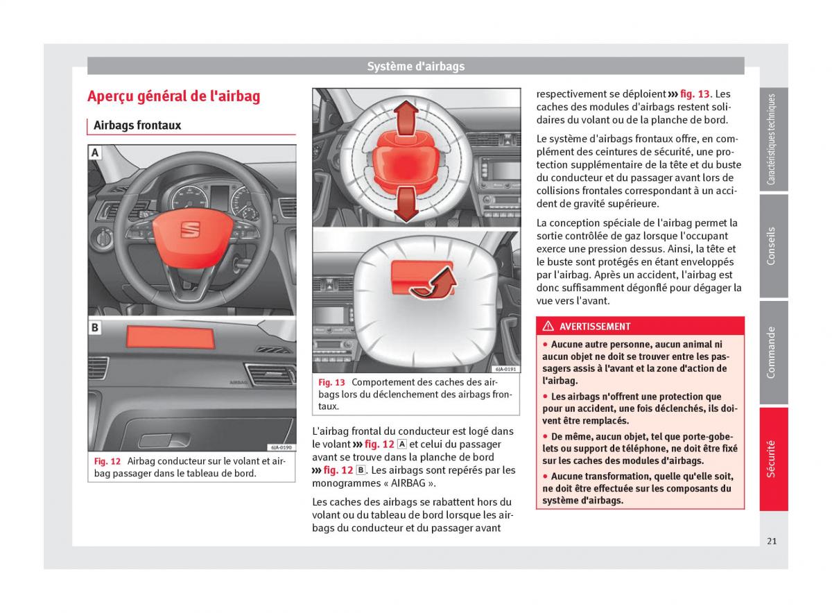 Seat Toledo IV 4 manuel du proprietaire / page 23