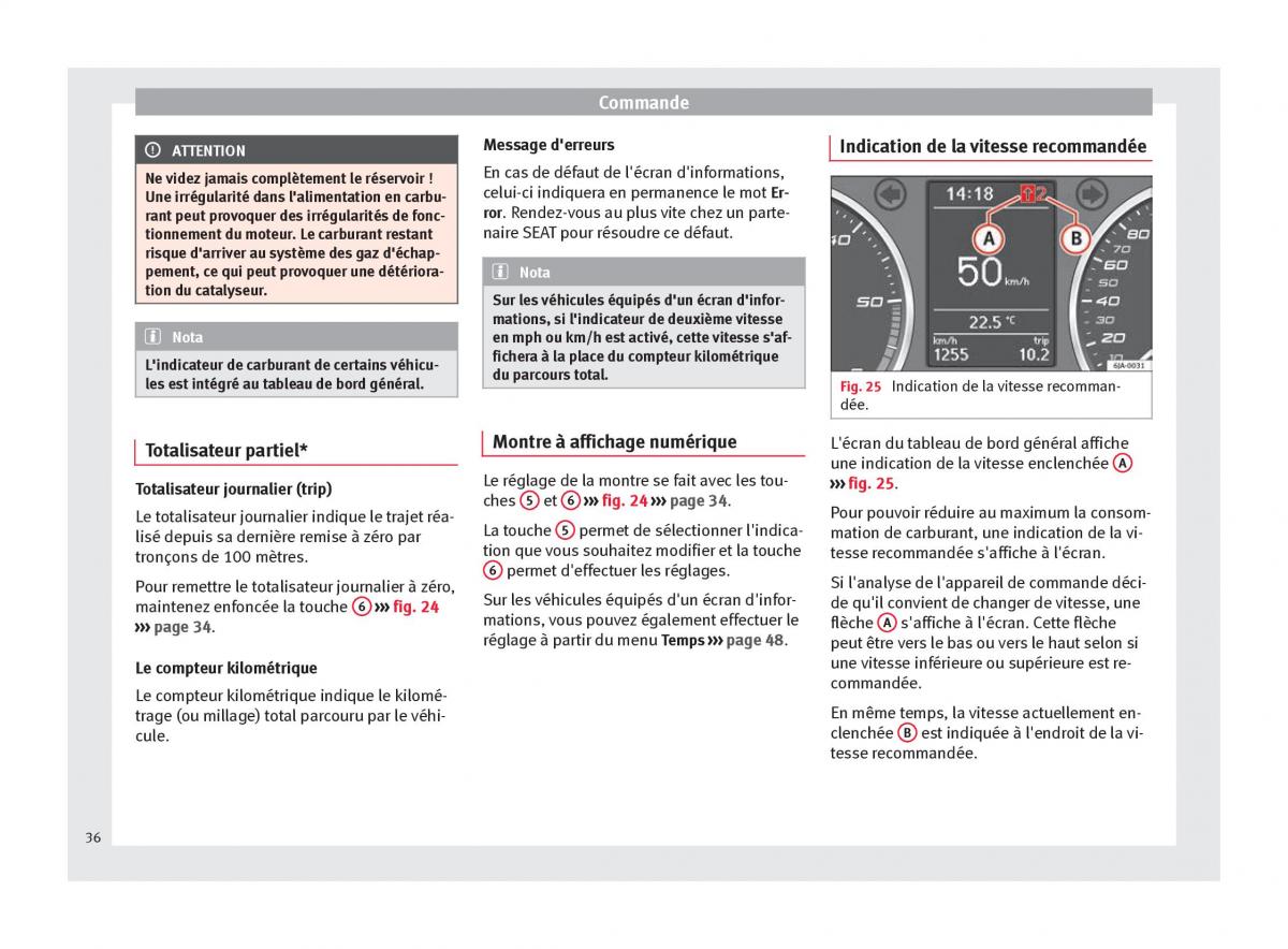 Seat Toledo IV 4 manuel du proprietaire / page 38