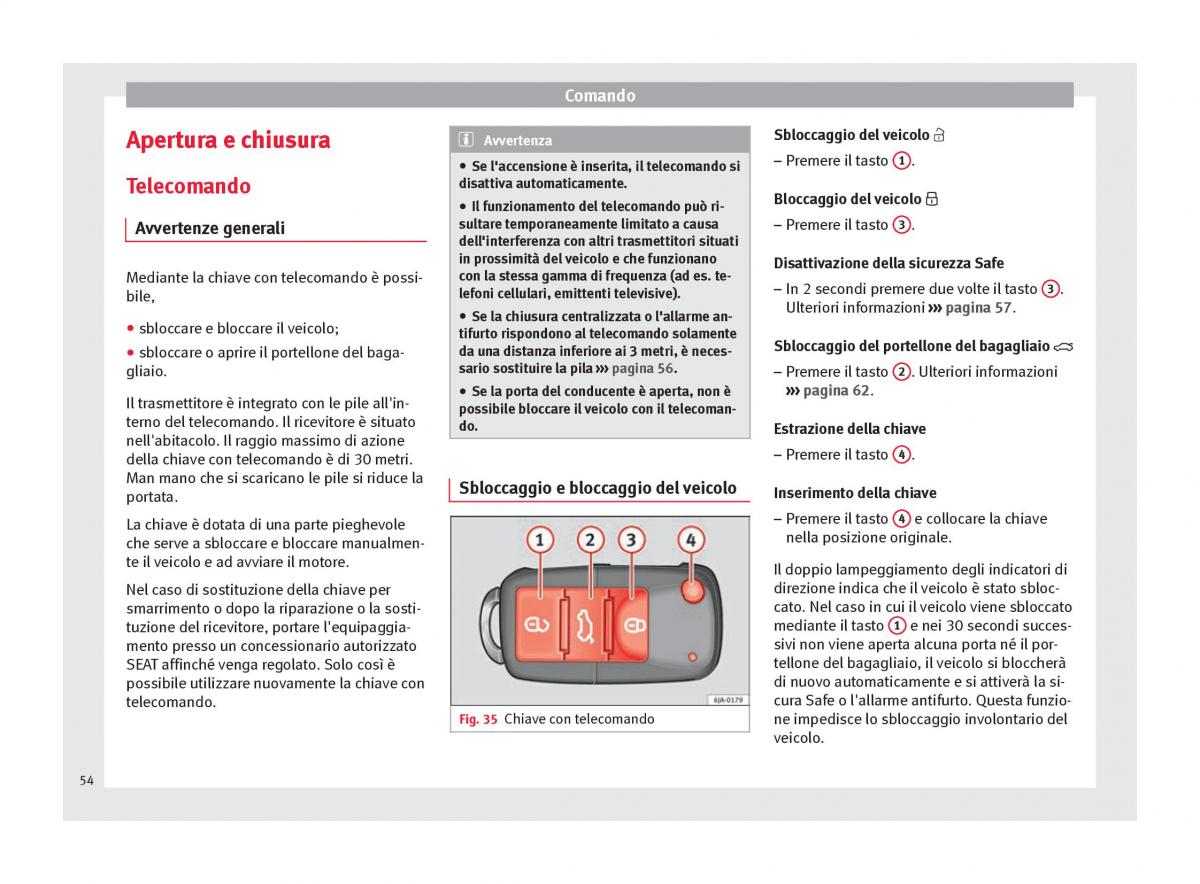 Seat Toledo IV 4 manuale del proprietario / page 56