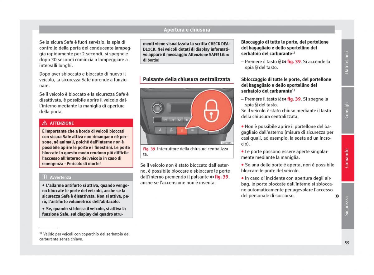 Seat Toledo IV 4 manuale del proprietario / page 61