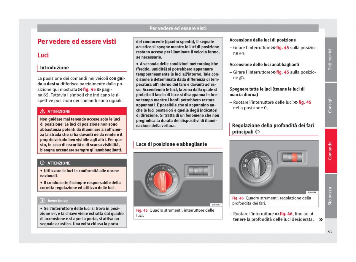 Seat Toledo IV 4 manuale del proprietario / page 67