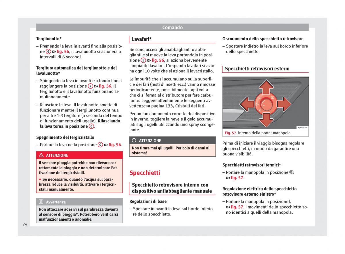 Seat Toledo IV 4 manuale del proprietario / page 76