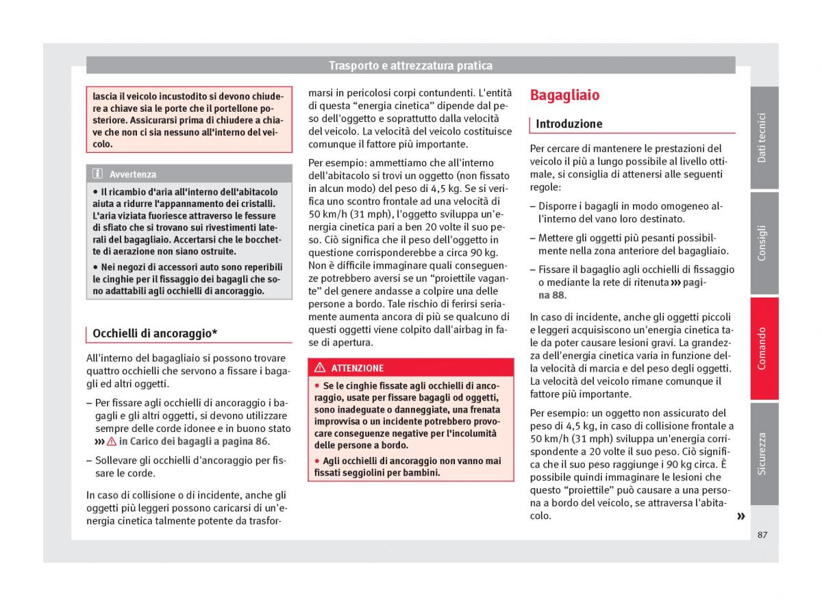 Seat Toledo IV 4 manuale del proprietario / page 89