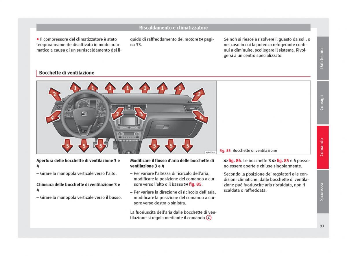 Seat Toledo IV 4 manuale del proprietario / page 95