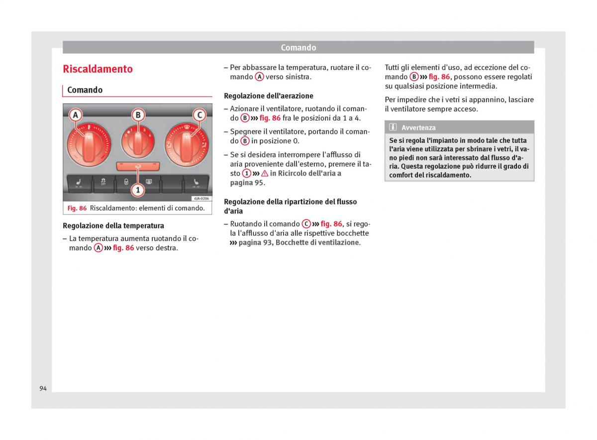 Seat Toledo IV 4 manuale del proprietario / page 96