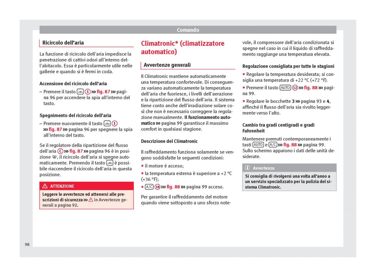 Seat Toledo IV 4 manuale del proprietario / page 100