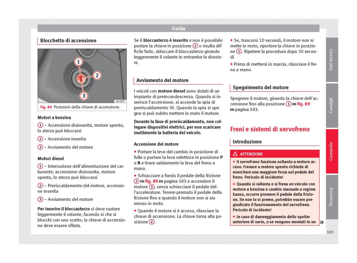 Seat Toledo IV 4 manuale del proprietario / page 105