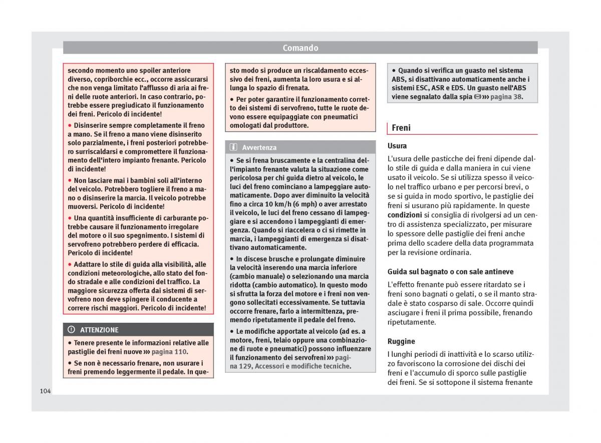 Seat Toledo IV 4 manuale del proprietario / page 106