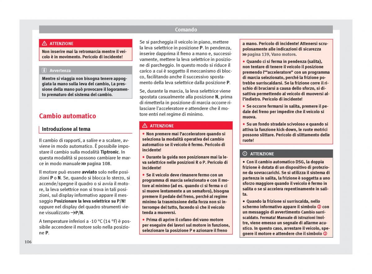 Seat Toledo IV 4 manuale del proprietario / page 108