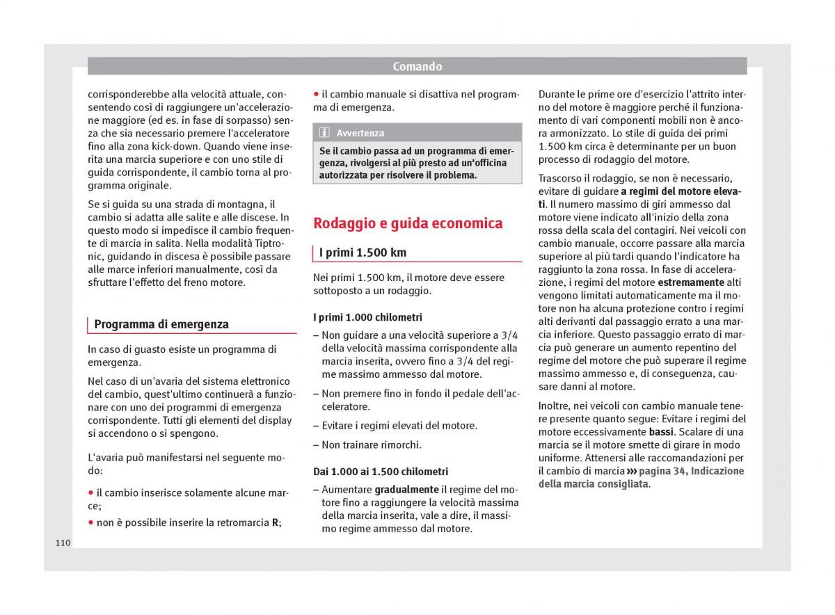 Seat Toledo IV 4 manuale del proprietario / page 112