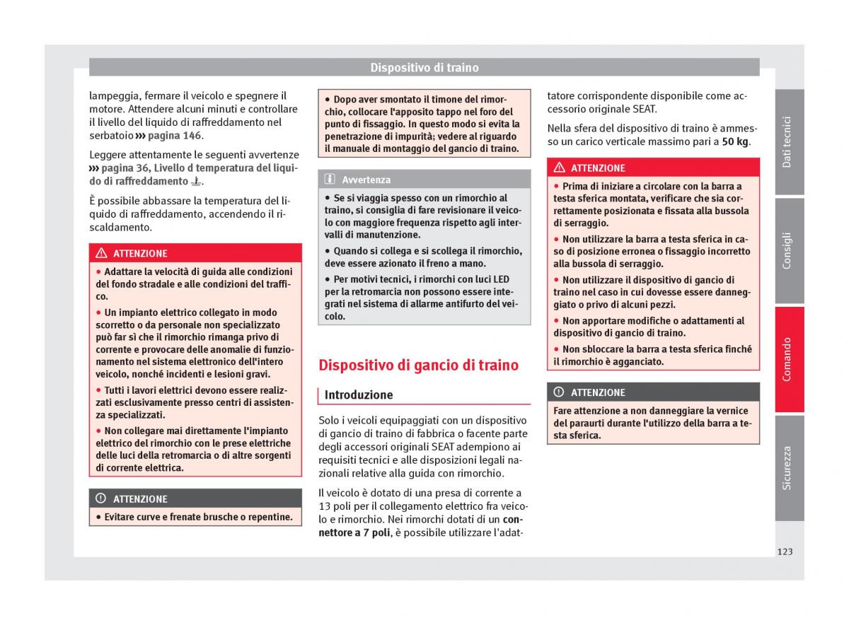 Seat Toledo IV 4 manuale del proprietario / page 125