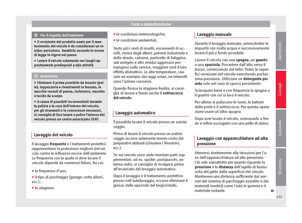 Seat Toledo IV 4 manuale del proprietario / page 133