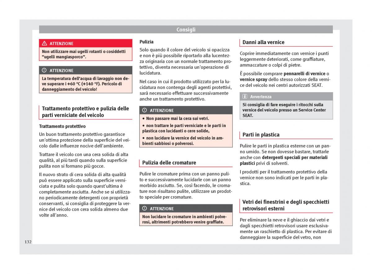 Seat Toledo IV 4 manuale del proprietario / page 134