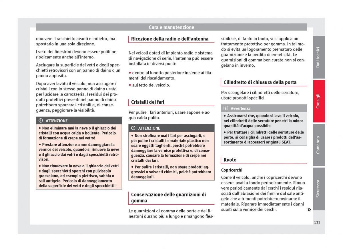 Seat Toledo IV 4 manuale del proprietario / page 135