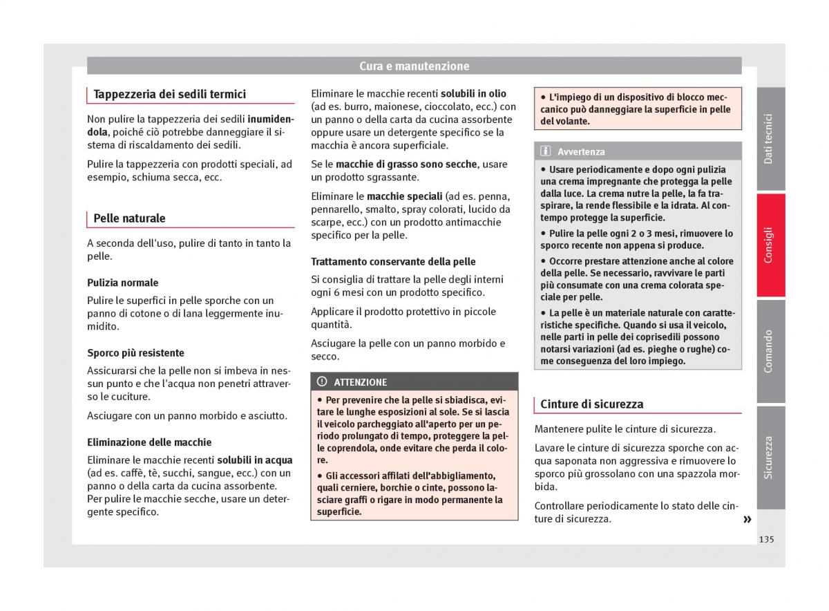 Seat Toledo IV 4 manuale del proprietario / page 137