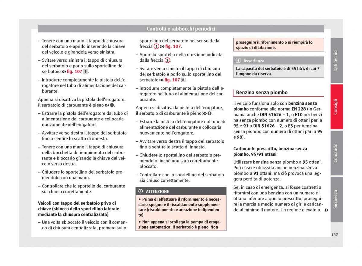 Seat Toledo IV 4 manuale del proprietario / page 139