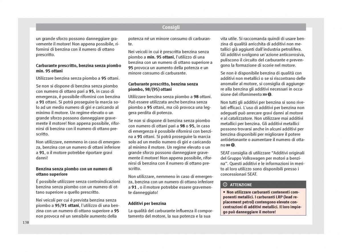 Seat Toledo IV 4 manuale del proprietario / page 140