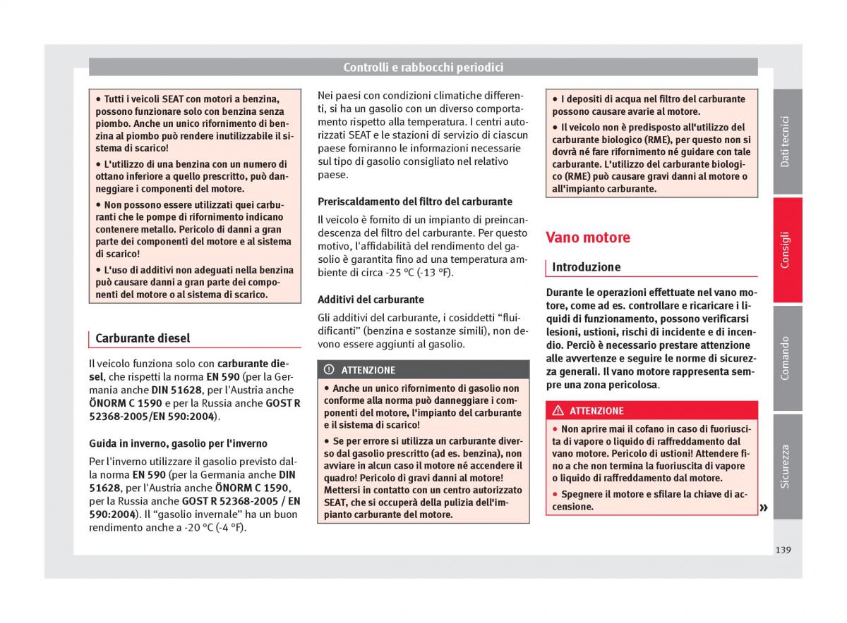 Seat Toledo IV 4 manuale del proprietario / page 141